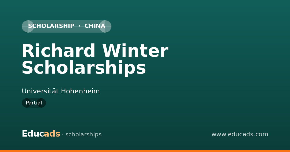 Richard Winter Scholarships scholarship