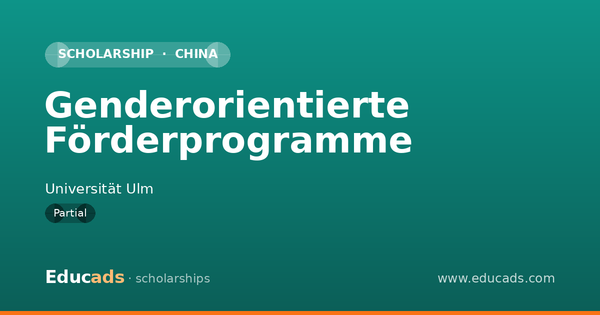Genderorientierte Förderprogramme scholarship
