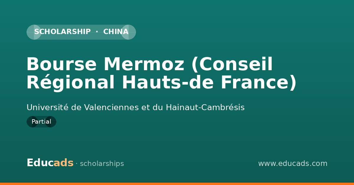 Bourse Mermoz (Conseil Régional Hauts-de France) scholarship