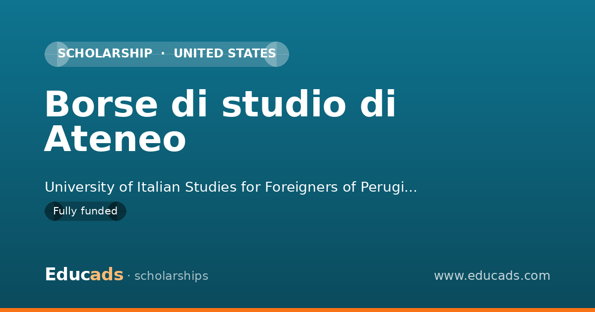 Borse di studio di Ateneo scholarship