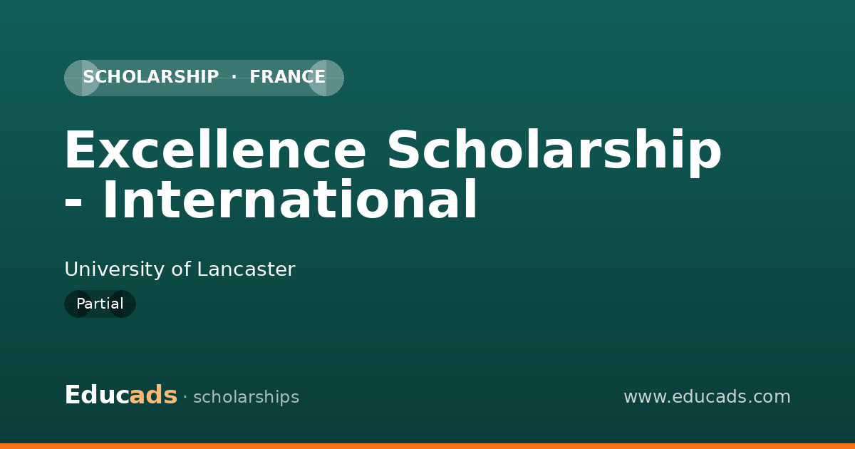 Excellence Scholarship - International scholarship