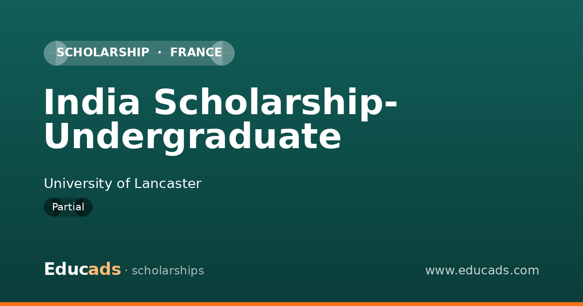 India Scholarship- Undergraduate scholarship