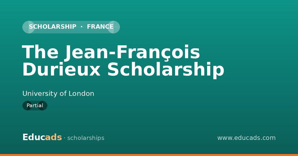The Jean-François Durieux Scholarship scholarship