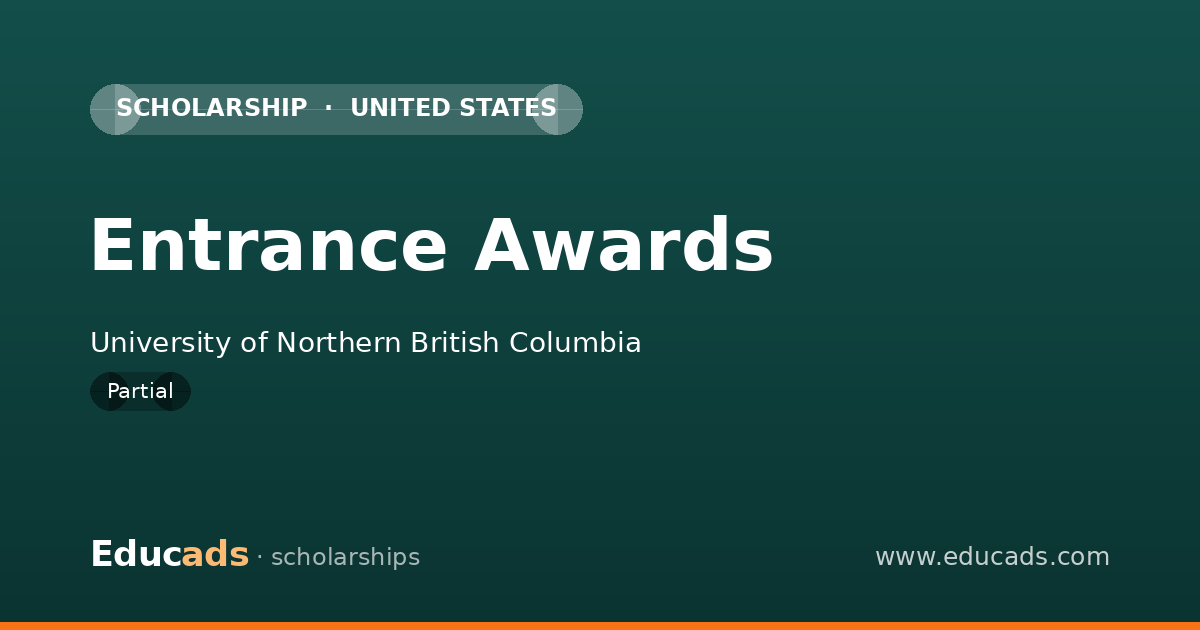 Entrance Awards scholarship