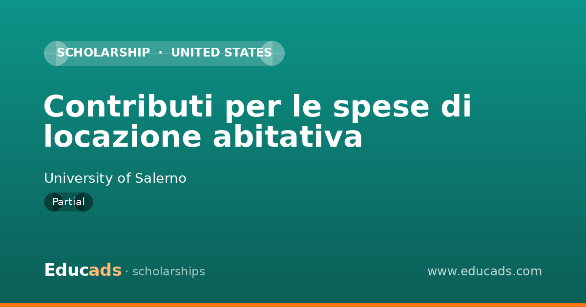 Contributi per le spese di locazione abitativa scholarship