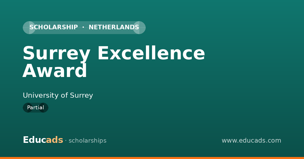 Surrey Excellence Award scholarship
