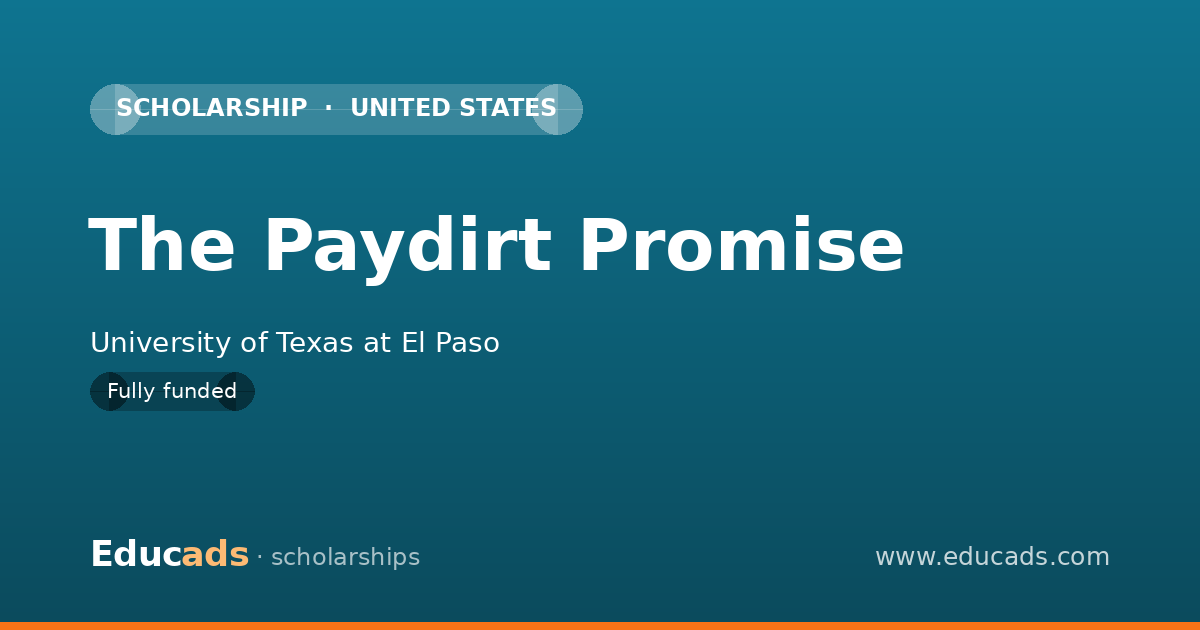 The Paydirt Promise scholarship