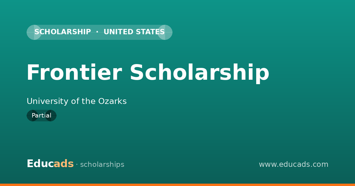Frontier Scholarship scholarship