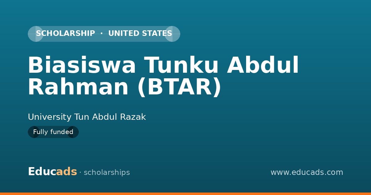 Biasiswa Tunku Abdul Rahman (BTAR) scholarship