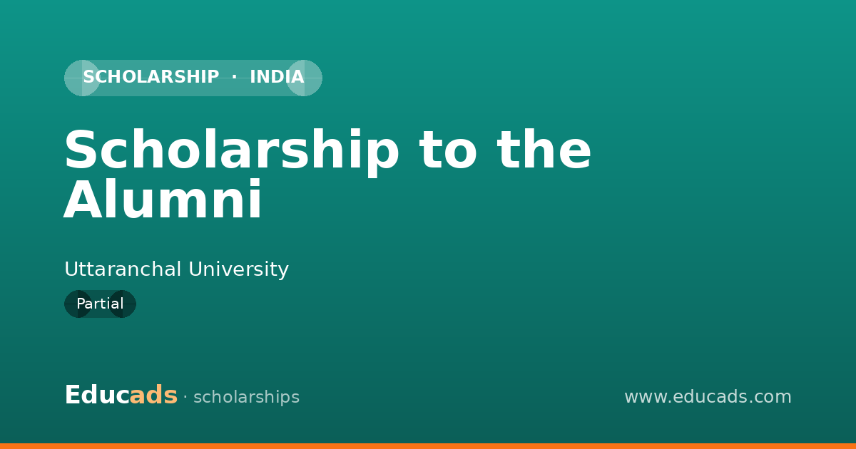 Scholarship to the Alumni scholarship