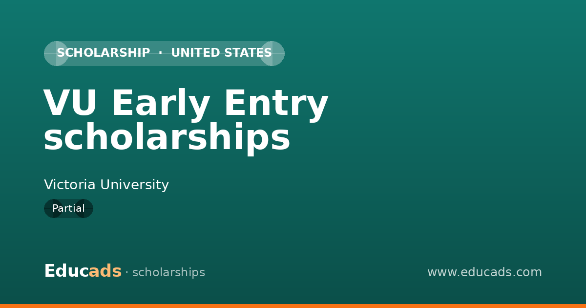 VU Early Entry scholarships scholarship