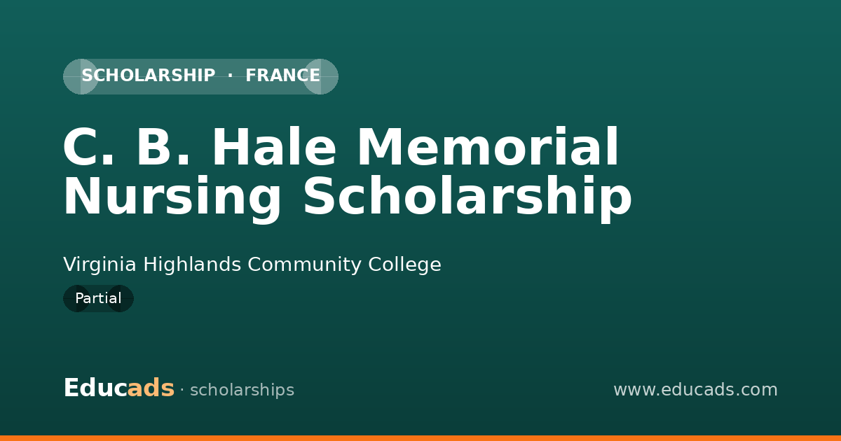 C. B. Hale Memorial Nursing Scholarship scholarship