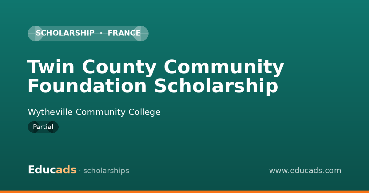 Twin County Community Foundation Scholarship scholarship