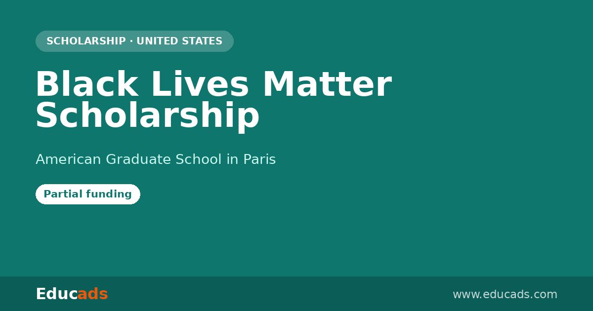Black Lives Matter Scholarship scholarship