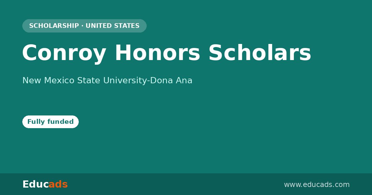Conroy Honors Scholars scholarship