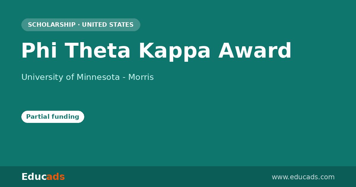 Phi Theta Kappa Award scholarship