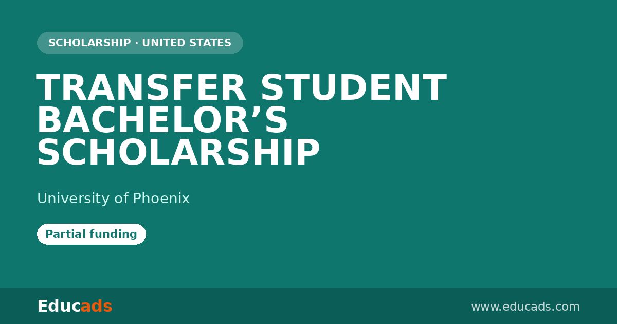 TRANSFER STUDENT BACHELOR’S SCHOLARSHIP scholarship